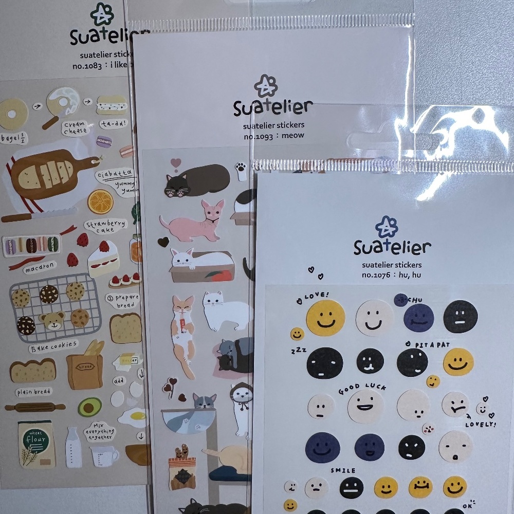 Assorted scrapbook sticker bundles